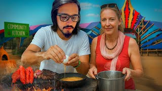 Cooked Meal for strangers in Portugal music festival!