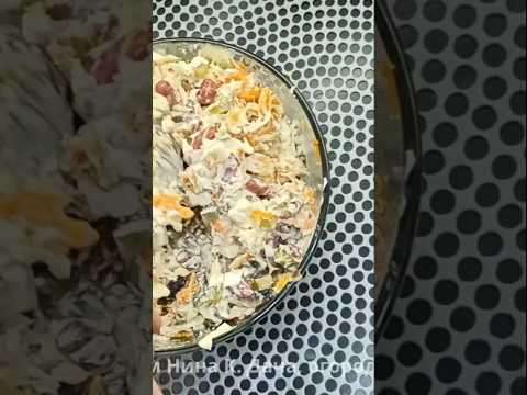 Салат с красной фасолью #салаты #рецепты #закуски #клип #shorts