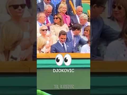 👀 Roger Federer is watching Djokovic #djokovic