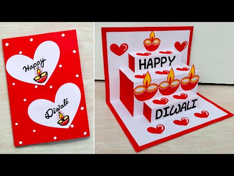 DIY Diwali Pop-up card // Handmade Diwali greeting card // Easy Diwali card ideas