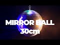 BeamZ MB30 Silver Glitter Mirror Ball, 30cm