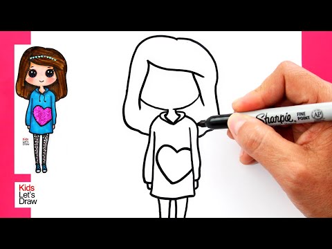 Cómo dibujar una CHICA AESTHETIC (usando brillantina)
