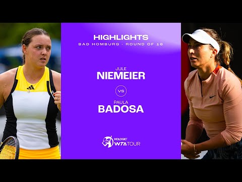 Jule Niemeier vs. Paula Badosa | 2024 Bad Homburg Round of 16 | WTA Match Highlights