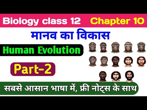 Biology class 12 chapter 10 | manav vikas 12th biology | human evolution class 12 biology scienceSK