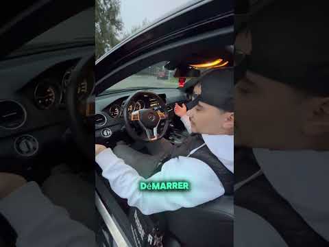 Mercedes C63 AMG : La Galère à Démarrer ! 🚗😩 #shorts #humour #c63 #auto