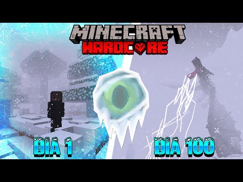 SOBREVIVÍ durante 100 días en una TORMENTA NEVADA en MINECRAFT