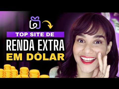 🚨NOVO SITE GRÁTIS de TAREFAS SIMPLES pagando em DÓLAR para INICIANTE fazer RENDA EXTRA ONLINE