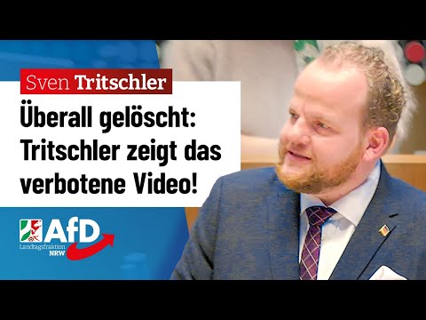 Sie wollten das Video verschwinden lassen! – Sven Tritschler (AfD)