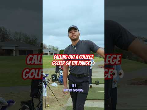 Do college golfers LIE about their distance? Let’s see 👀 #golf #golfswing #golfsimulator