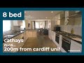 8 bedroom student house in Cathays, Cardiff