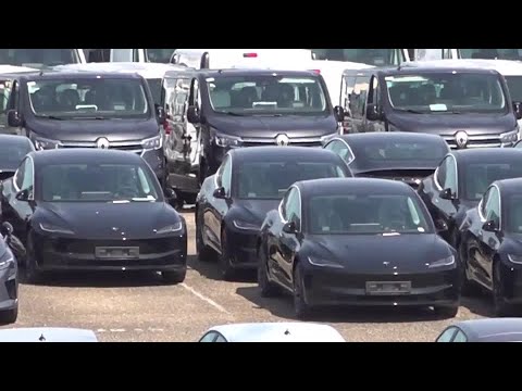 YouTube video thumbnail: Tesla Sales Resume Fall in European Markets in October