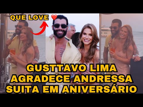 Gusttavo Lima discursa em ANIVERSÁRIO e AGRADECE a ESPOSA Andressa Suita em fala EMOCIONANTE