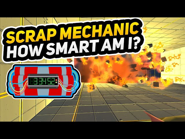 Only hard thinking gamers can solve this Escape Room Puzzle! Scrap Mechanic hard puzzle MAP