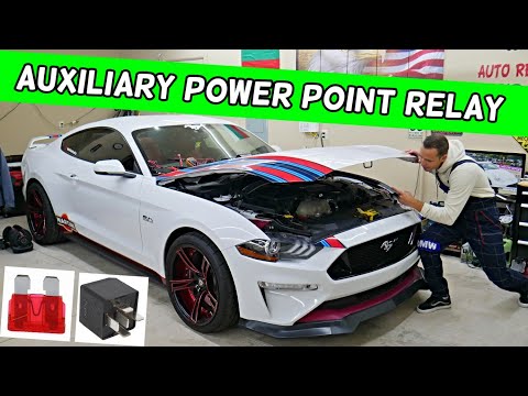 FORD MUSTANG AUXILIARY POWER SOCKET RELAY LOCATION REPLACEMENT 2015 2016 2017 2018 2019 2020 2021
