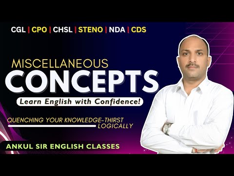 SOME IMPORTANT CONCEPTS || ENGLISH CONCEPTS || ANKUL SIR