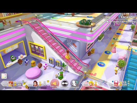 Super Mario Party Jamboree #53 Rainbow Galleria Daisy vs Peach vs Pauline vs Toadette