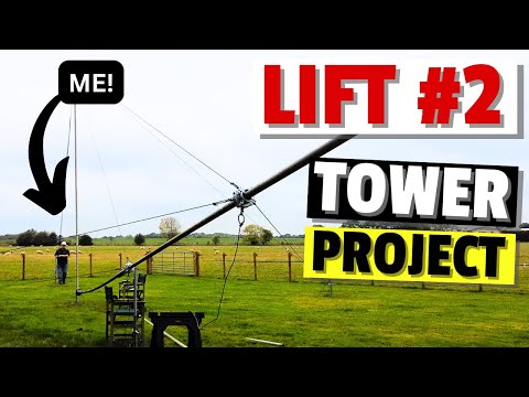 Attempt 2 - Lifting the Whole Antenna Tower Up - By Hand