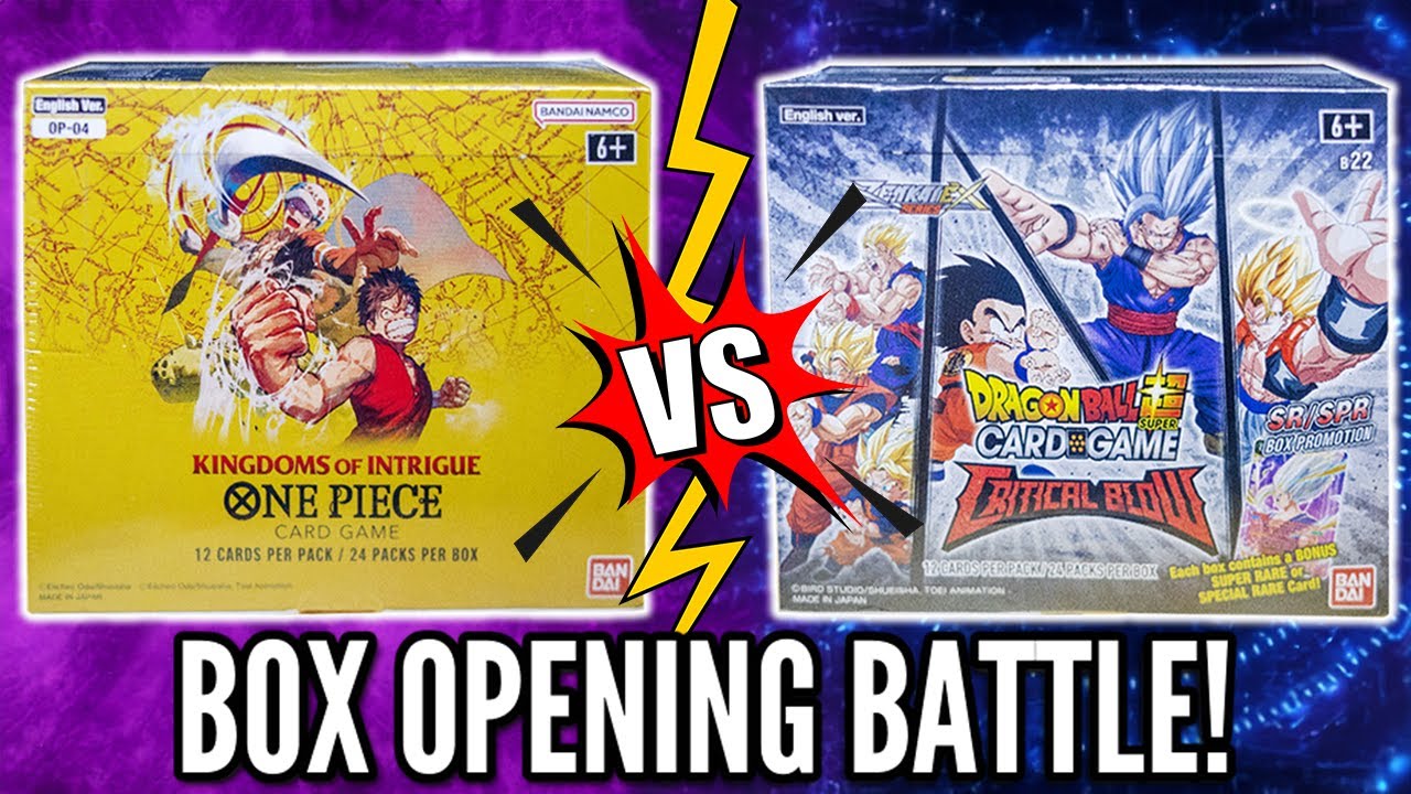 One Piece Card Game VS Dragon Ball Super Card Game (Double Box Opening)