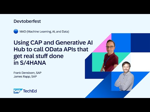 🔵 Using CAP and Generative AI Hub to call OData APIs that get real stuff done in S/4HANA