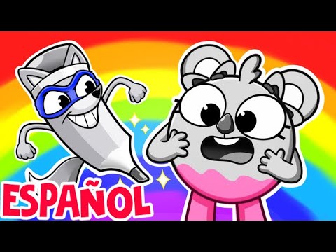 La Canción del Lápiz Gris Travieso 🌈🦊 | Canciones para Niños 🐱🐨🐰🦁 por Baby Zoo Español