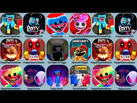 Poppy Playtime Minecraft, Poppy Playtime4 Steam, Poppy1+2+3 Mobi+Steam, Horror Poppy, Bappy Horror,