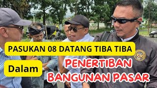 PIHAK PTPN ADU ARGUMEN DENGAN PASUK4N 08 SAAT PENERTIBAN BANGUNAN DI KEC CIATER SUBANG #beritaviral 