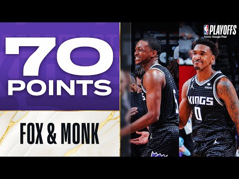 De'Aaron Fox (38 PTS) & Malik Monk (32 PTS) Historic Playoff Debut  #PlayoffMode | April 15, 2023 video clip