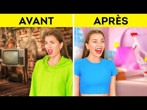 DÉFI UNE COULEUR ! || Transformation Épique de Chambre 💥 Astuces de Décoration & Idées par 123 GO!