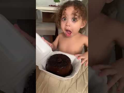 Exactly how I react to chocolate cake! #shorts