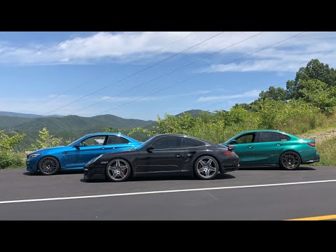 Wycieczka na Tail of the Dragon 2024 - BMW G80 M3, 997 Porsche 911,  BMW M2 F87