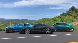 Wycieczka na Tail of the Dragon 2024 - BMW G80 M3, 997 Porsche 911,  BMW M2 F87