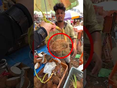 what came out from inside the coconut | #shorts