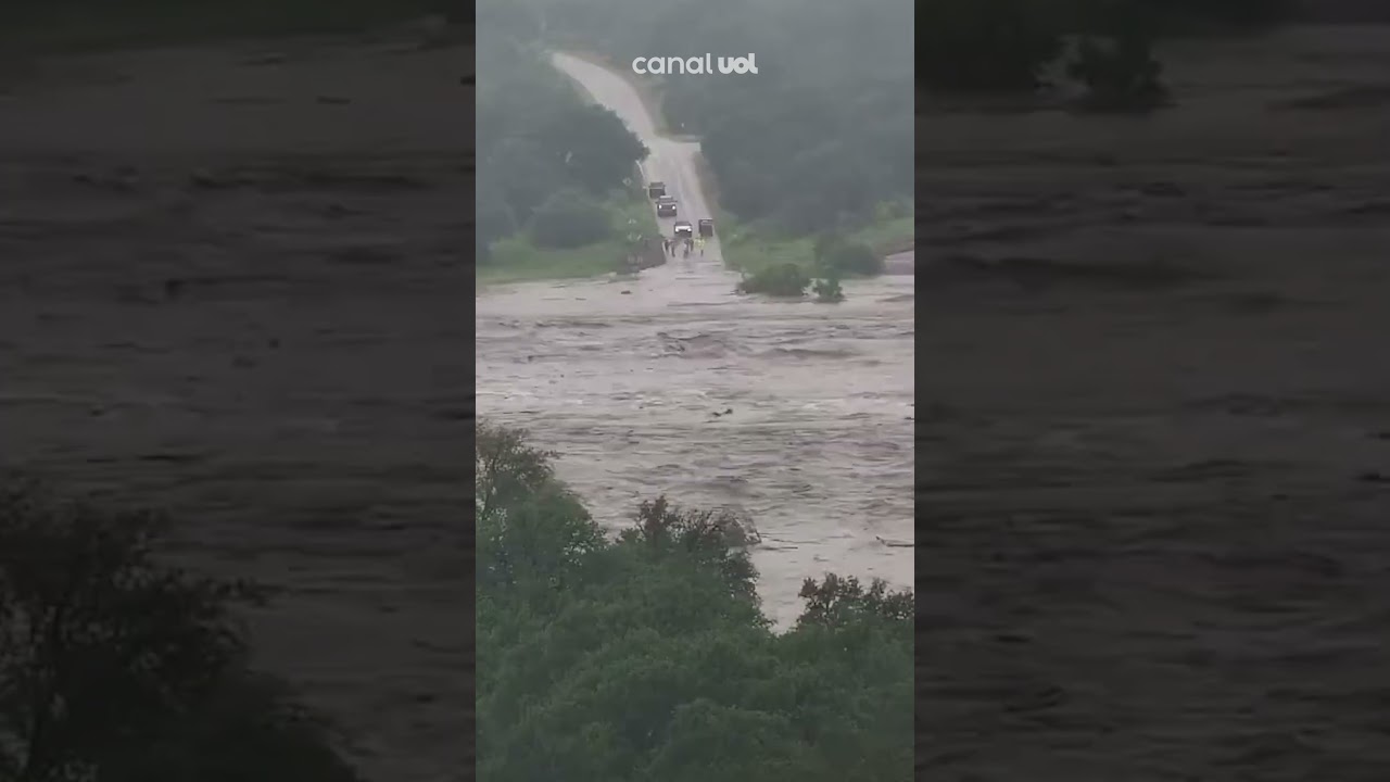 Vídeo mostra velocidade com que rio subiu no Texas; enchentes deixaram dezenas de mortos