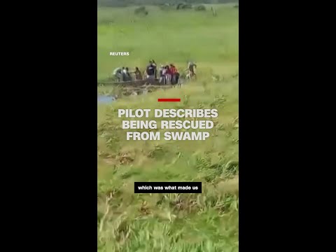 Pilot of crashed plane describes what it was like being rescued from alligator-infested swamp