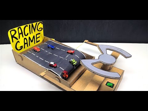 New cardboard Racing car game , how to make road fighter game at home , best school project