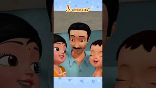 पप्पा पप्पा मेरे प्यारे पप्पा -Father's Day Song | Hindi Rhymes & Cartoons | Infobells #hindirhymes