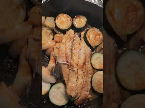 #food time#fish#zucchini# onion#