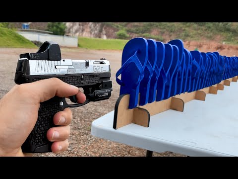 Quantos Chinelos Param um TIRO de Pistola cal. 9mm ??
