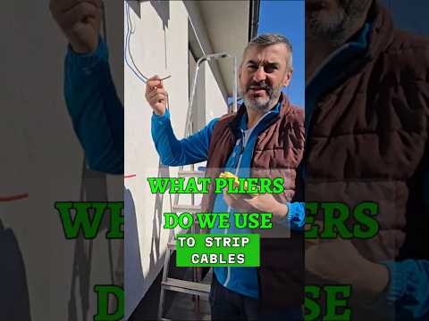 wHAT PLIER DO WE USE TO STRIP CABLES #electrician #tools #tips