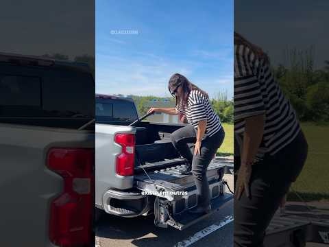 Caçamba multifuncional com 6 aberturas diferentes da Silverado 2025 | #chevrolet #chevroletsilverado