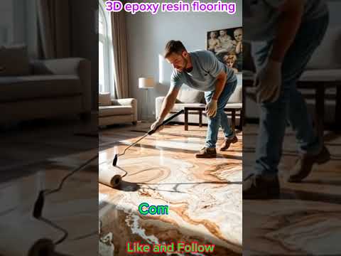 Single Color Epoxy Flooring Durable & Beautiful Alternative to Tiles #shorts