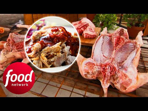 Cooking A Whole Hog The Texan Way | Man Fire Food