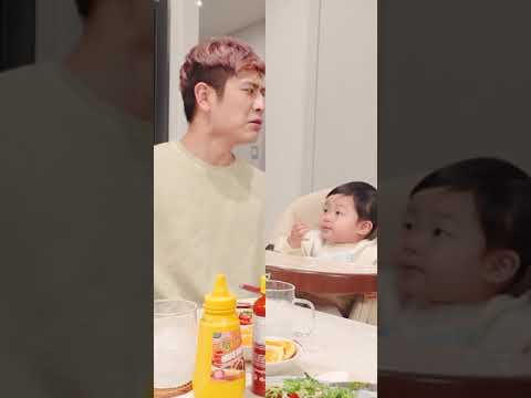 아빠 이겨 먹는 아기 #shorts