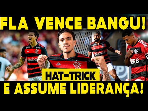 COM HAT-TRICK DE PEDRO, FLAMENGO VENCE BANGU E ASSUME A LIDERANÇA NO CAMPEONATO CARIOCA!