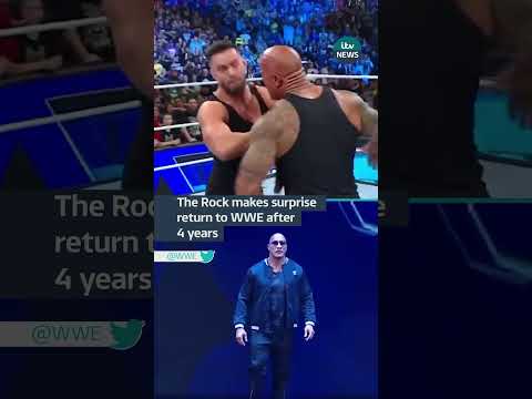 The Rock makes surprise return to WWE #itvnews #wwe