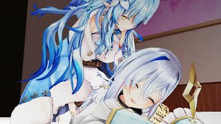 【くすぐり】hololive Amane Kanata & Yukihana Lamy tickling【ホロライブ/天音かなた＆雪花ラミィ