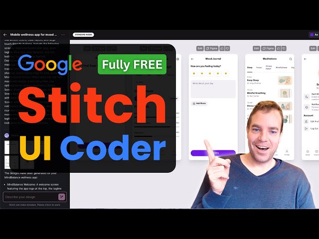 Google Stitch is Google's brand-new AI-powered UI design tool that turns text or image prompts into fully designed website and app interfaces. In this video, I’ll walk you through what Google Stitch is, how it works, and I’ll show you two real examples: one for a website design and one for a mobile app UI.

Whether you're a developer, designer, or just curious about the future of AI in web and app design, this video is a must-watch!

🔹 What you'll learn:
- How to access and use Google Stitch
- How to write effective prompts for UI design
- Real-time design demo for web and mobile

💬 Have questions or want to try Google Stitch yourself? Let me know in the comments!

🔗 Try Google Stitch: https://stitch.withgoogle.com

👉 Don’t forget to Like, Subscribe, and Share if you found this helpful!

#googlestitch #aidesign #uidesign 
***********************
Work with me 👇
👉 Let's Work Together: https://datacrypt.io/work-with-me/
👉 Book a 60-minute One-On-One Coaching Call: https://tidycal.com/tim83/60-minutes-consultation
***********************

😊 Support Me On Patreon: https://patreon.com/DigitalInsight

👍 If you liked the video, I would be thrilled if you gave the video a "Like". I would also be very happy if you subscribe to my channel, so you won't miss any more videos from me! ❤️

*Some links published here may be affiliate links. As an Amazon Associate, I earn from qualifying purchases. When you click on links to various merchants on this channel and make a purchase, this can result in this channel earning a commission. Affiliate programs and affiliations include, but are not limited to, the eBay Partner Network.

Timestamps:
0:00 - Intro
1:01 - The Google Stitch Dashboard
2:13 - Two Different AI UI Creator Modes
3:21 - How To Create a Website UI Design With Google Stitch
4:05 - Our First Website Design Results From Google Stitch
5:30 - Add A New Page
6:06 - How To Create A Mobile Application UI Design With Google Stitch
7:42 - The Design Of Our Mobile Application With Google Stitch
8:37 - Summary
