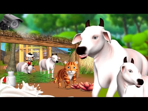 নিরীহ গরু দুষ্টু বিড়ালের - Innocent Cow & Funny Cat | 3D Animated Bangla Moral Stories | JOJO TV
