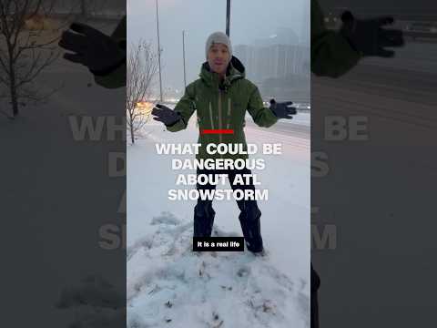 What could be dangerous about ATL snowstorm #cnn #news #snow #atlanta