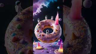 Planet Donut🤤 #shorts #planet #donut #tiniworld #spacemusic